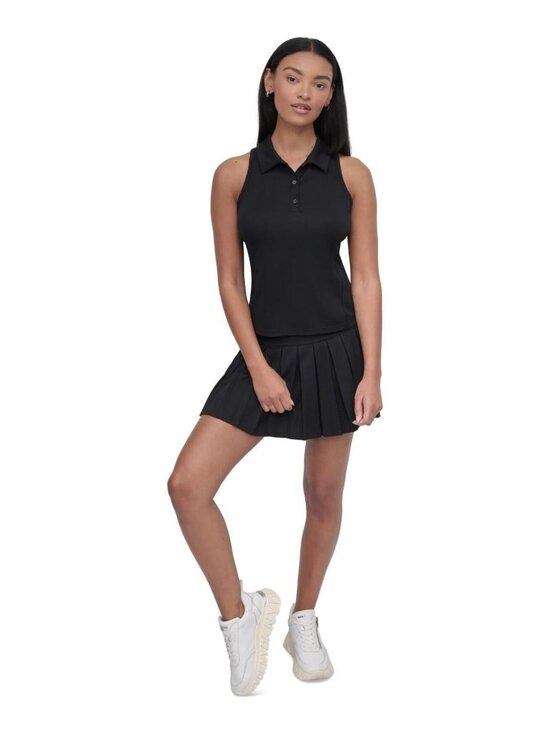 Dkny Tops - DKNY Sport Women's Court Racerback Polo Tank Top - Black L